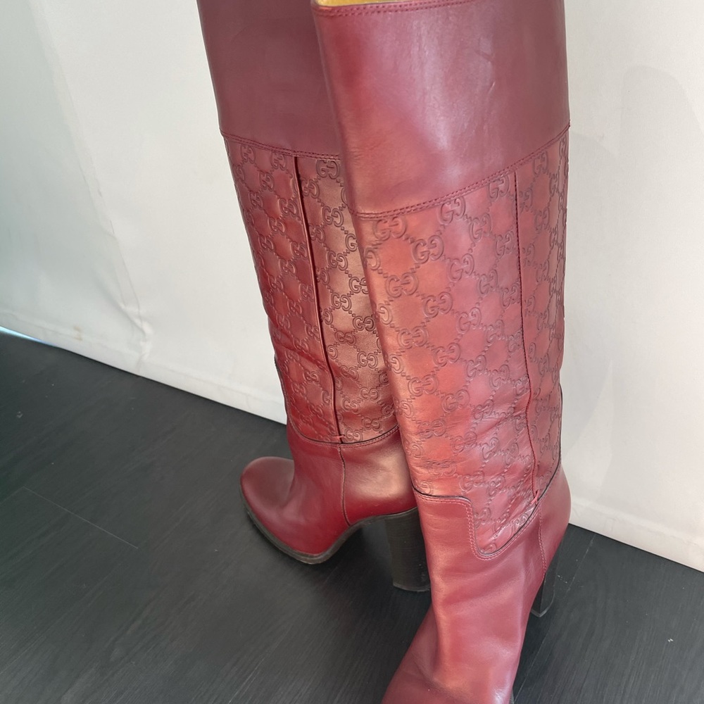 Gucci 85 anniversary Guccissima brown leather boot - Picture 3 of 7